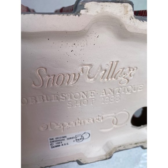Department 56 Snow Village-COBBLESTONE ANTIQUE SHOP - In Styrofoam - Picture 6 of 12